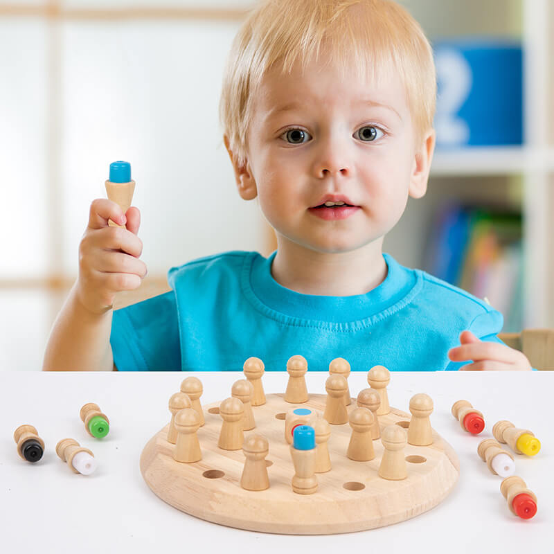 Jogo da Memória Montessoriano de Madeira