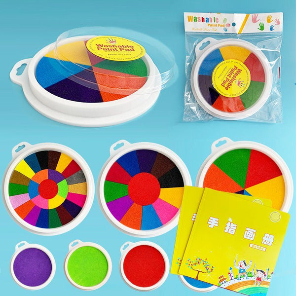 Kit de Pintura à Dedo Montessori - Não tóxico e Lavável