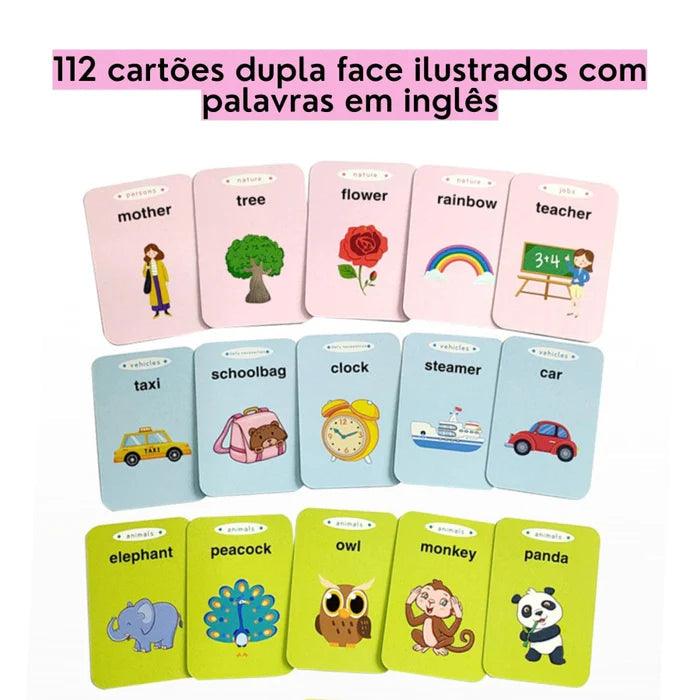 CardKids - Ensine Inglês Infantil - 224 Palavras - CrocoKids Brasil