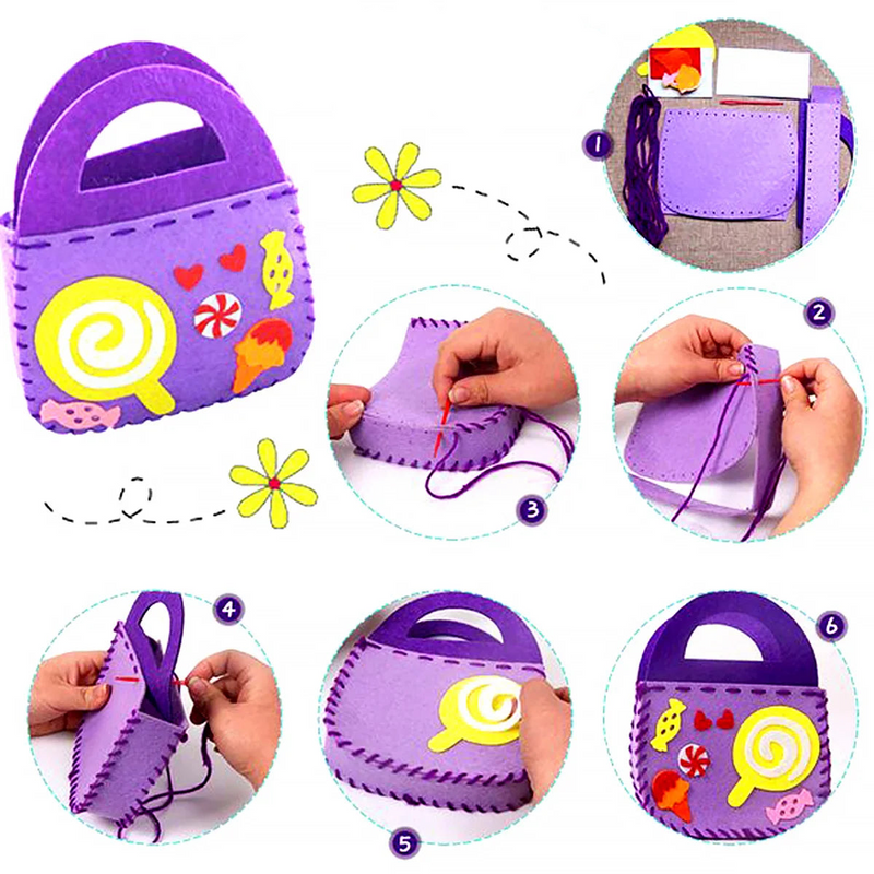 Kit de Costura de Bolsa Infantil (LEVE 8 E ECONOMIZE)